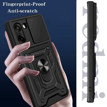 OnePlus Nord CE5 Roterende Ring Hybrid Cover med Kameraskjold - Rødguld