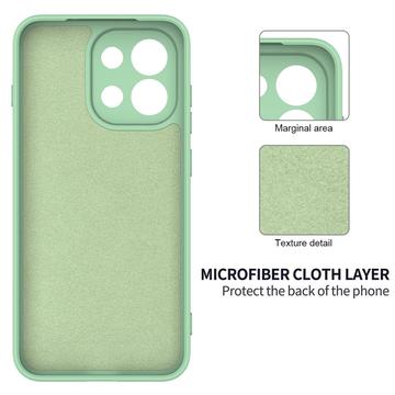 OnePlus Nord CE6 Flydende silikone cover med håndrem - Grøn