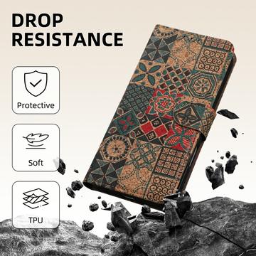 OnePlus Nord CE6 Lite Bohemisk Pung-etui - kronblade