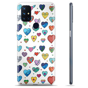 OnePlus Nord N10 5G TPU Cover - Hjerter