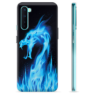 OnePlus Nord TPU Cover - Blå Ild Drage