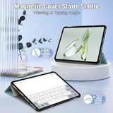 OnePlus Pad Go/Oppo Pad Air2 Tri-Fold Series Smart Folio Cover - Sortgrøn