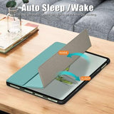 OnePlus Pad Go/Oppo Pad Air2 Tri-Fold Series Smart Folio Cover - Sortgrøn
