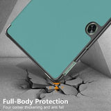 OnePlus Pad Go/Oppo Pad Air2 Tri-Fold Series Smart Folio Cover - Sortgrøn