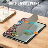 OnePlus Pad Go/Oppo Pad Air2 Tri-Fold Series Smart Folio Cover - Graffiti