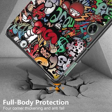 OnePlus Pad Go/Oppo Pad Air2 Tri-Fold Series Smart Folio Cover - Graffiti