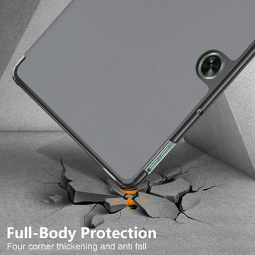 OnePlus Pad Go/Oppo Pad Air2 Tri-Fold Series Smart Folio Cover - Grå