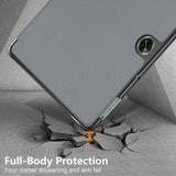 OnePlus Pad Go/Oppo Pad Air2 Tri-Fold Series Smart Folio Cover - Grå