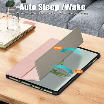 OnePlus Pad Go/Oppo Pad Air2 Tri-Fold Series Smart Folio Cover - Rødguld