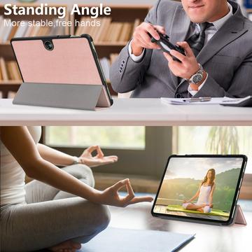 OnePlus Pad Go/Oppo Pad Air2 Tri-Fold Series Smart Folio Cover - Rødguld