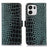 OnePlus Turbo 6/6V Crocodile Series Læderpung med RFID - Grøn