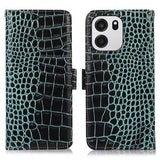 OnePlus Turbo 6/6V Crocodile Series Læderpung med RFID - Grøn