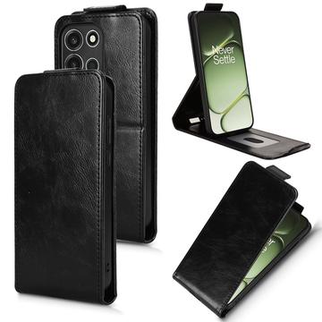OnePlus Turbo 6 lodret flip-etui med stativ - sort