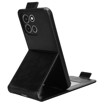 OnePlus Turbo 6 lodret flip-etui med stativ - sort