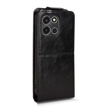 OnePlus Turbo 6 lodret flip-etui med stativ - sort
