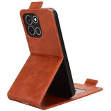 OnePlus Turbo 6 lodret flip-etui med stativ - Brun