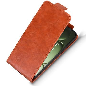 OnePlus Turbo 6 lodret flip-etui med stativ - Brun