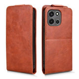 OnePlus Turbo 6 lodret flip-etui med stativ - Brun