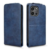 OnePlus Turbo 6 lodret flip-etui med stativ - mørkeblå