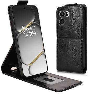 OnePlus Turbo 6V lodret flip-etui med stativ - sort