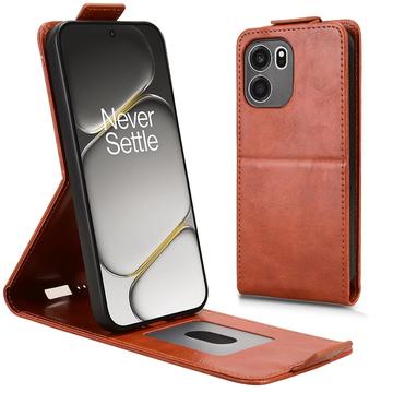 OnePlus Turbo 6V lodret flip-etui med stativ - Brun