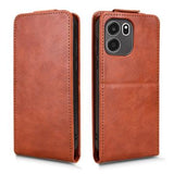 OnePlus Turbo 6V lodret flip-etui med stativ - Brun