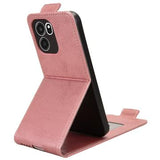 OnePlus Turbo 6V lodret flip-etui med stativ - rosaguld