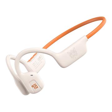 Onikuma T37 Air Conduction trådløse Bluetooth 5.3 hovedtelefoner til sport - creme/orange