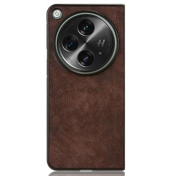 Oppo Find N3/OnePlus Open Belagt Plastikcover - Brun