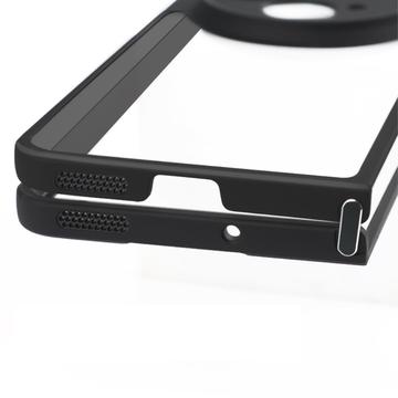 Oppo Find N3/OnePlus Open Shockproof Hybrid Cover - Gennemsigtig Sort