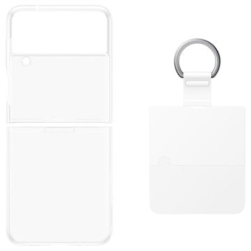 Samsung Galaxy Z Flip4 Clear Cover med Ring EF-OF721CTEGWW - Gennemsigtig