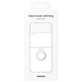 Samsung Galaxy Z Flip4 Clear Cover med Ring EF-OF721CTEGWW - Gennemsigtig