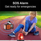 Udendørs solcelledrevet nødradio med håndsving SY373 - 4000mAh
