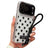 iPhone 17 Pro Max PC / TPU Cover med linsefilm og rem - Polka Dot - Sort