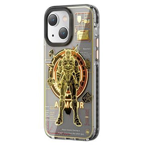Kingxbar PQY Mecha Mag iPhone 14 Plus Hybrid Cover - Orange