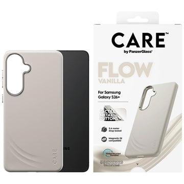 Samsung Galaxy S26+ PanzerGlass Care Feature Flow Cover - MagSafe-kompatibel - Vanilje