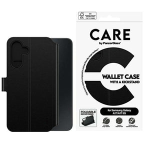 Samsung Galaxy A17/M17 PanzerGlass Care Feature Pung etui med stativ - Sort