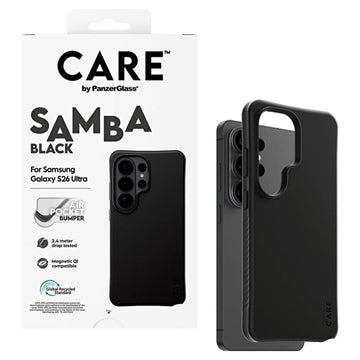 Samsung Galaxy S26 Ultra PanzerGlass Care Samba magnetisk cover - Sort