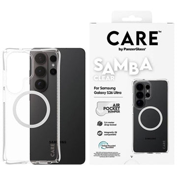 Samsung Galaxy S26 Ultra PanzerGlass Care Samba magnetisk cover - gennemsigtig