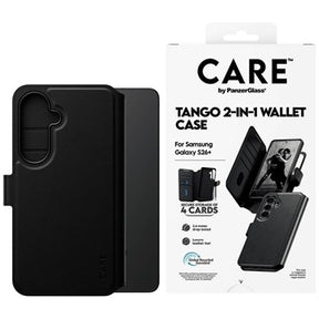 Samsung Galaxy S26+ PanzerGlass Care Tango 2-i-1 pungetui - MagSafe-kompatibel - Sort