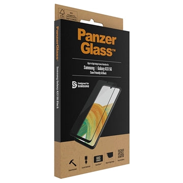 Samsung Galaxy A33 5G PanzerGlass Case Friendly Skærmbeskyttelse - Sort Kant