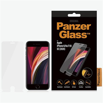 Stærk skærmbeskytter fra PanzerGlass til iPhone 6/6S/7/8/SE (2020)/SE (2022)