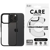 iPhone 16 Pro PanzerGlass Care Urban Combat Cover - Sort / Gennemsigtig