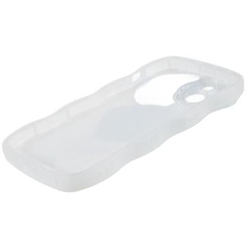 Stylish Wavy Edge iPhone 14 TPU Cover - 3 Hjerter