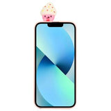 3D Cartoon iPhone 14 Plus TPU Cover - Flødeis