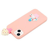 3D Cartoon iPhone 14 Plus TPU Cover - Flødeis
