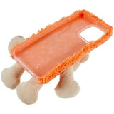 3D Plush Doll iPhone 14 Pro TPU Cover - Orange / Bjørn