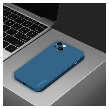 iPhone 13 Pinwuyo Liquid Silikone Cover - Blå