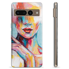 Google Pixel 7 Pro TPU Cover - Abstrakt Portræt