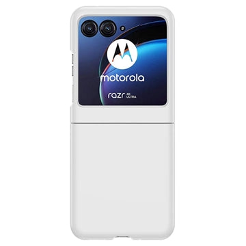 Motorola Razr 40 Ultra Plastikcover - Hvid